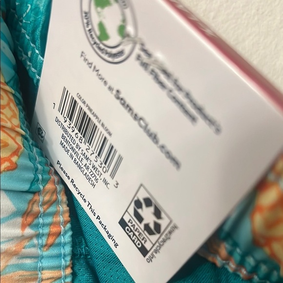 Vibrant Yellow and Green Board Shorts with Elastic Waistband - Picture 7 of 12